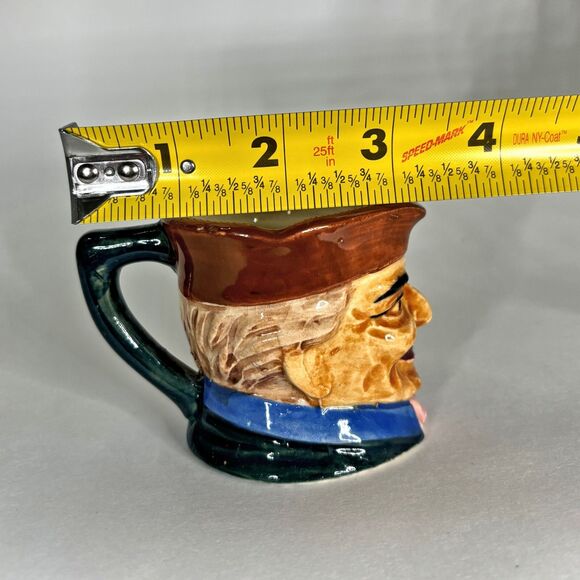 Vintage Character Face Toby Mug Made Japan Mini Creamer Estate Colonial Vintage - Picture 6 of 7